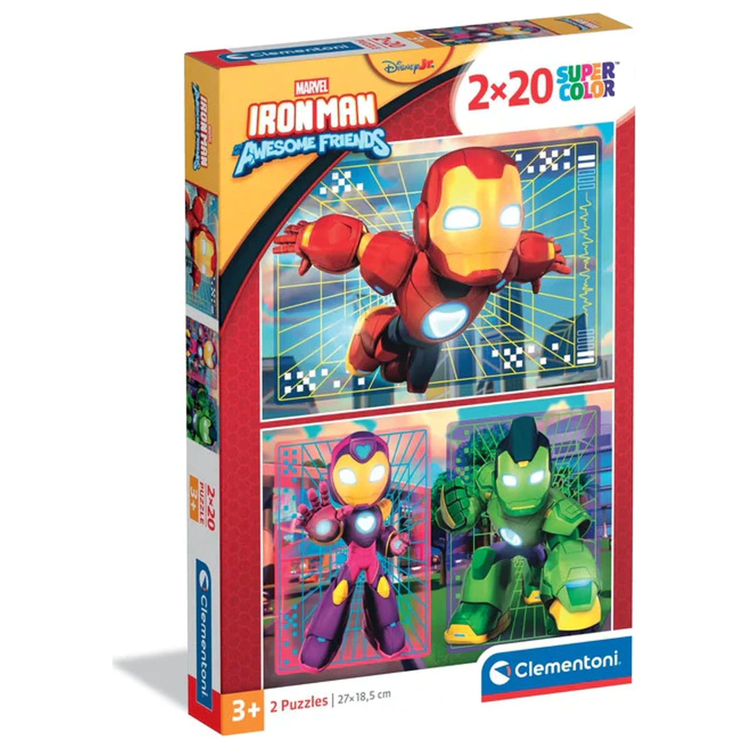 Iron Man and His Hero Squad Puzzle 2x20 Elementów zdjęcie produktu
