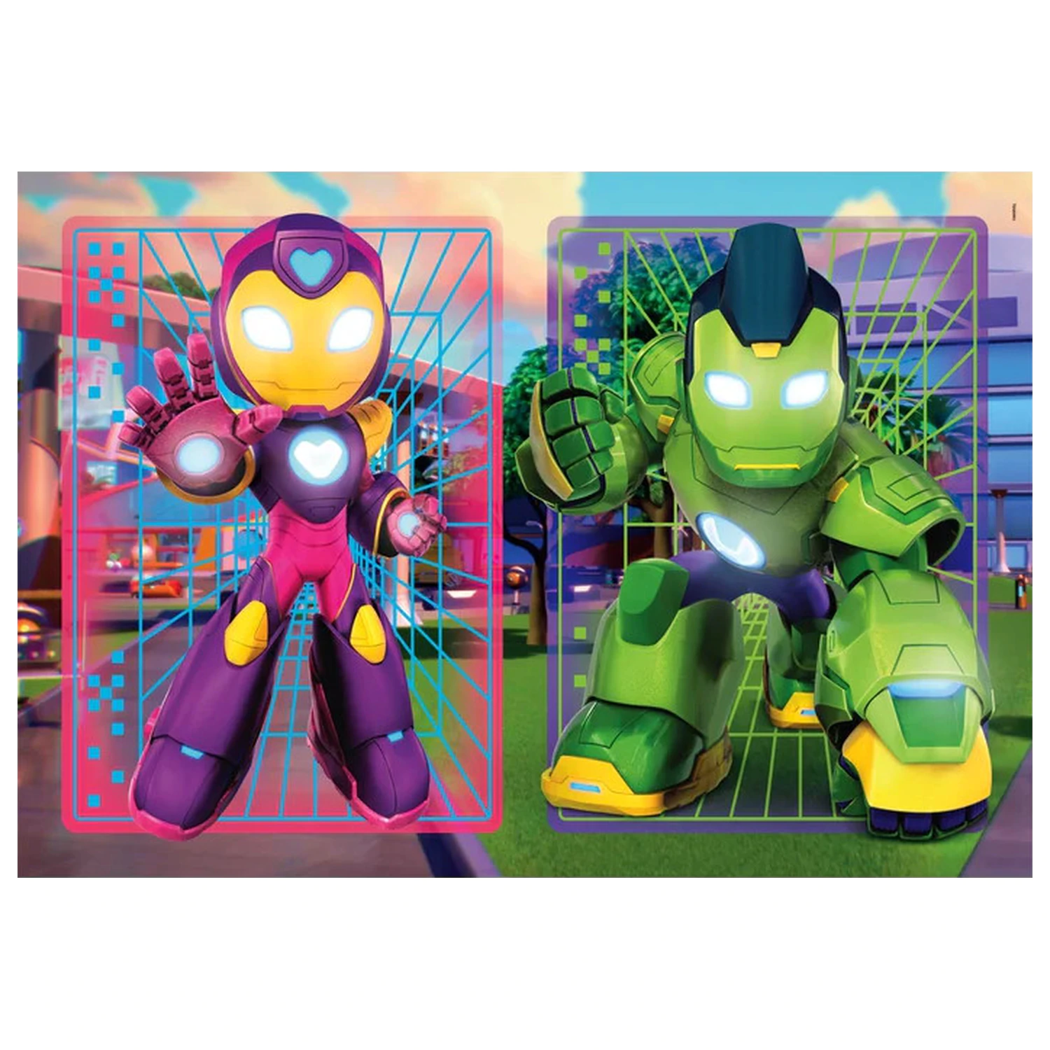 Iron Man and His Hero Squad Puzzle 2x20 Elementów zdjęcie produktu