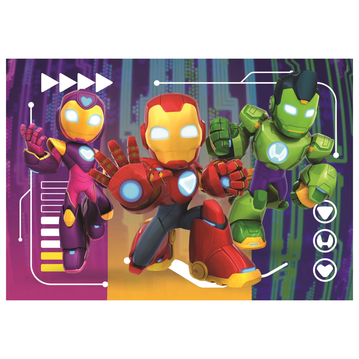 Iron Man and His Super Team Ready 60-elementowe Puzzle zdjęcie produktu