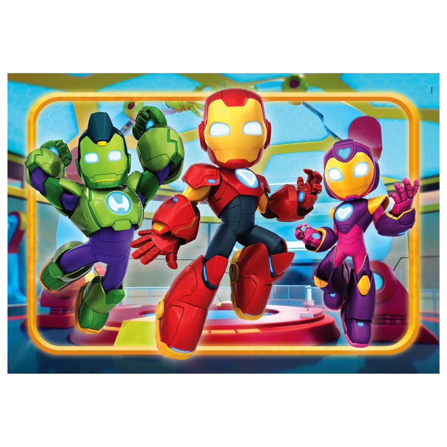 Iron Man and His Super Team Trio 30-częściowe puzzle zdjęcie produktu