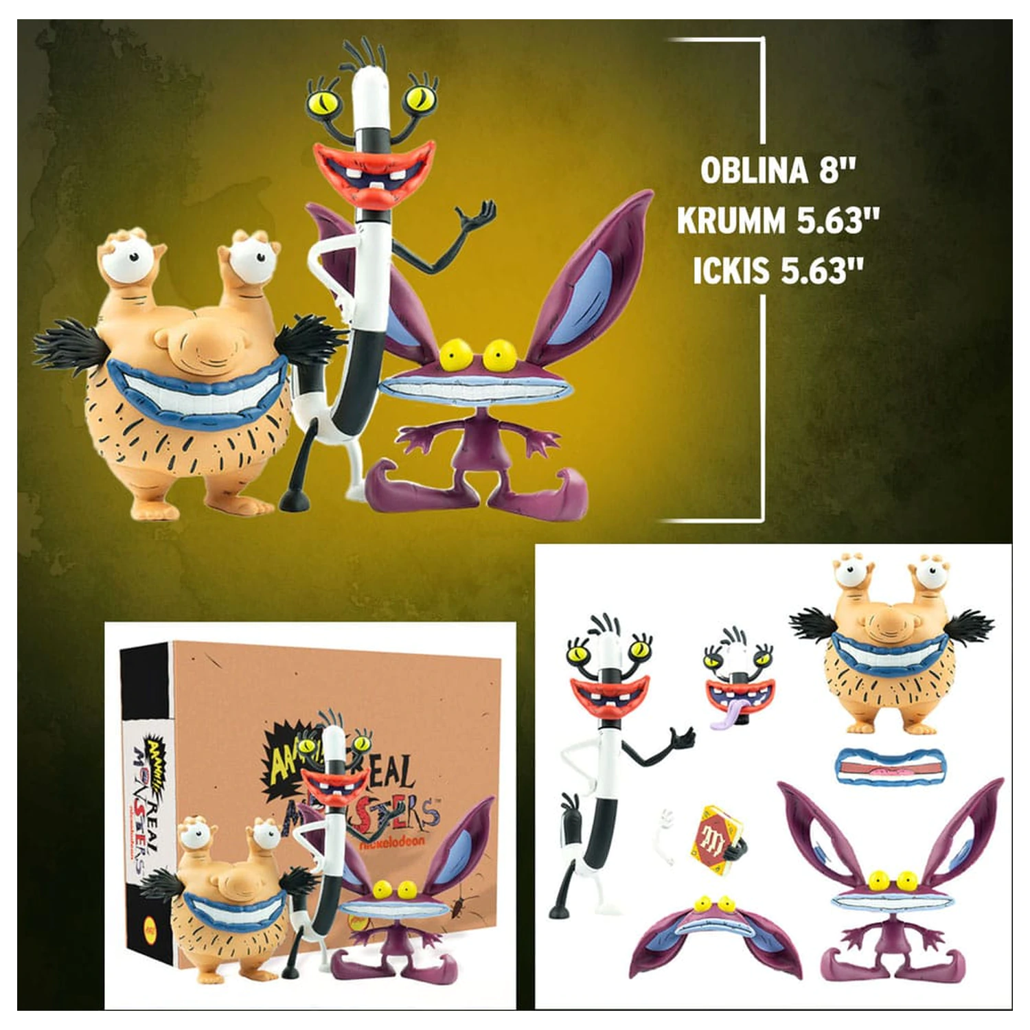 Aaahh!!! Real Monsters Figurki PCV 3-pak Ickis, Oblina & Krumm zdjęcie produktu
