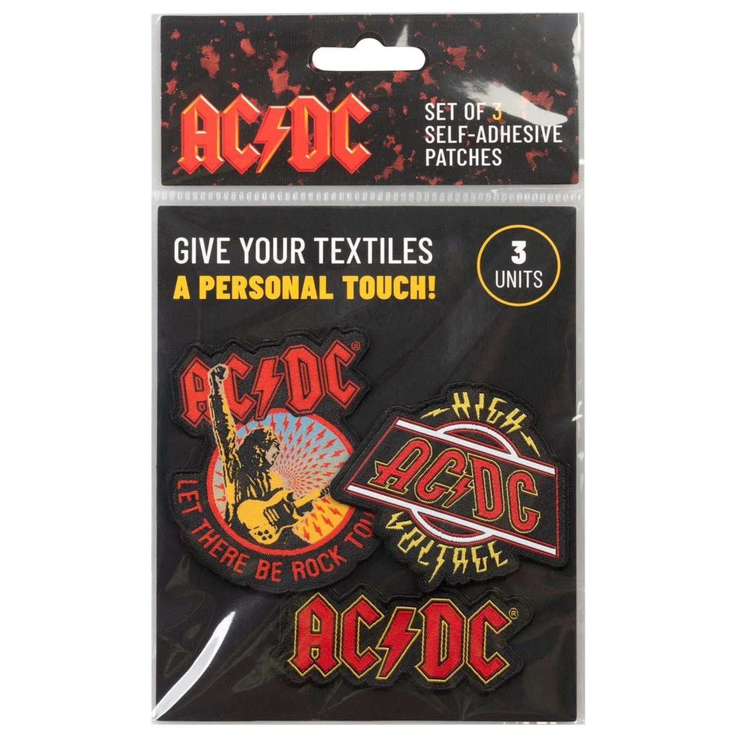Zestaw 3 naszywek AC/DC zdjęcie produktu