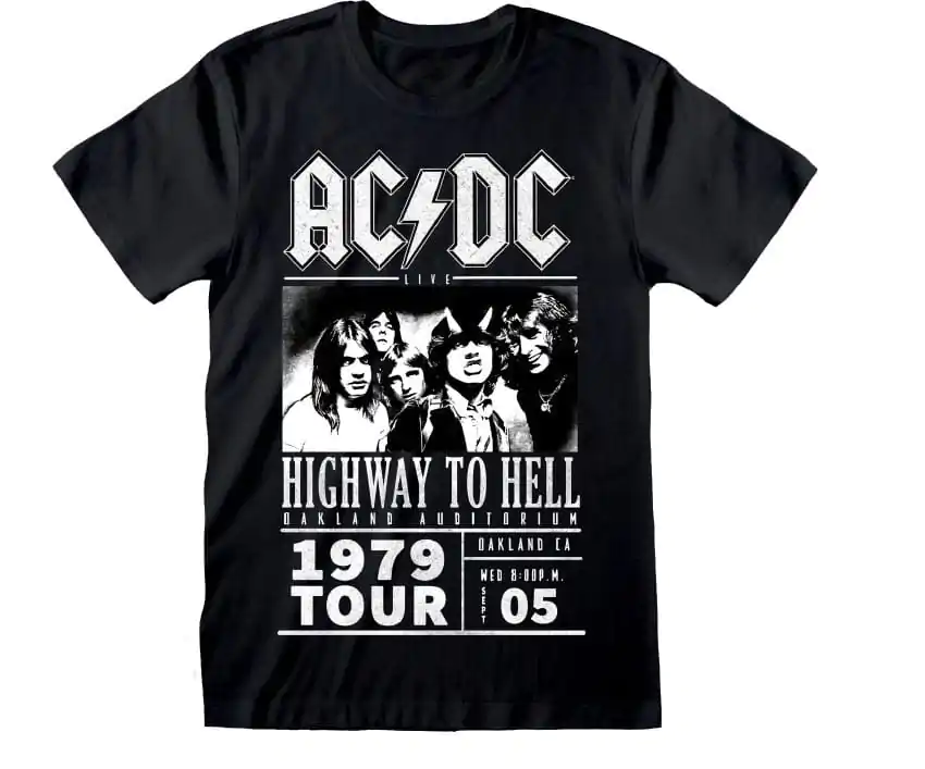 AC/DC T-Shirt Highway To Hell 1979 Tour Czarny zdjęcie produktu