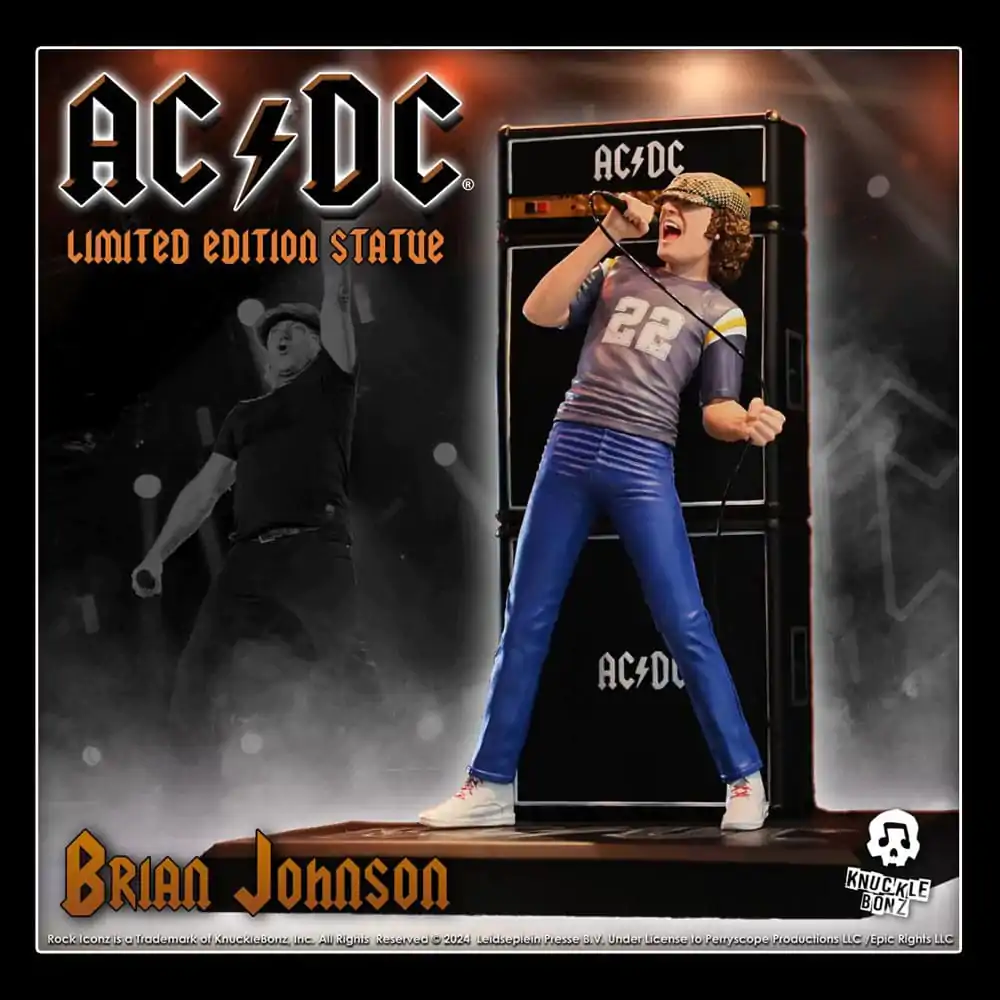 AC/DC Rock Iconz Statue Brian Johnson Statua 23 cm zdjęcie produktu