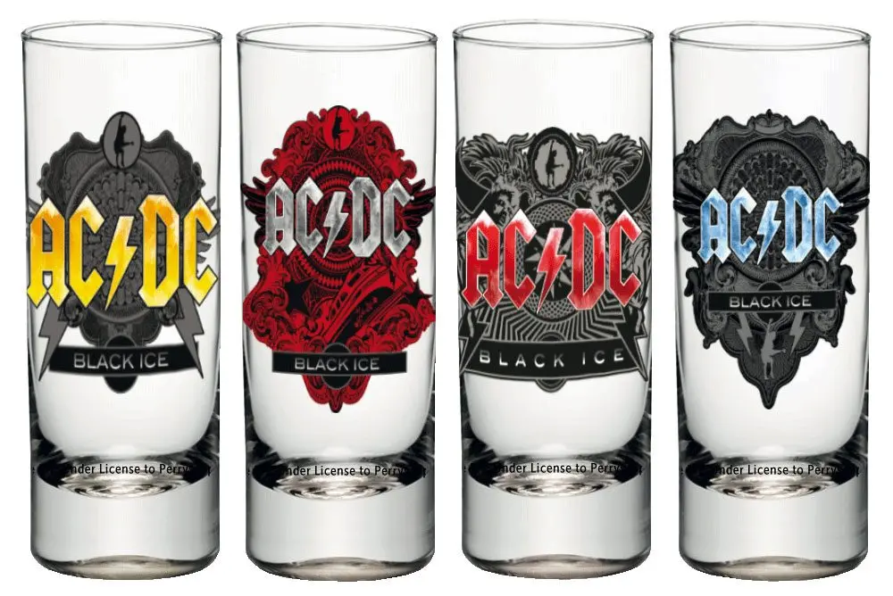AC/DC Shotglass 4-Pack Czarne Lodu (4 szt.) zdjęcie produktu