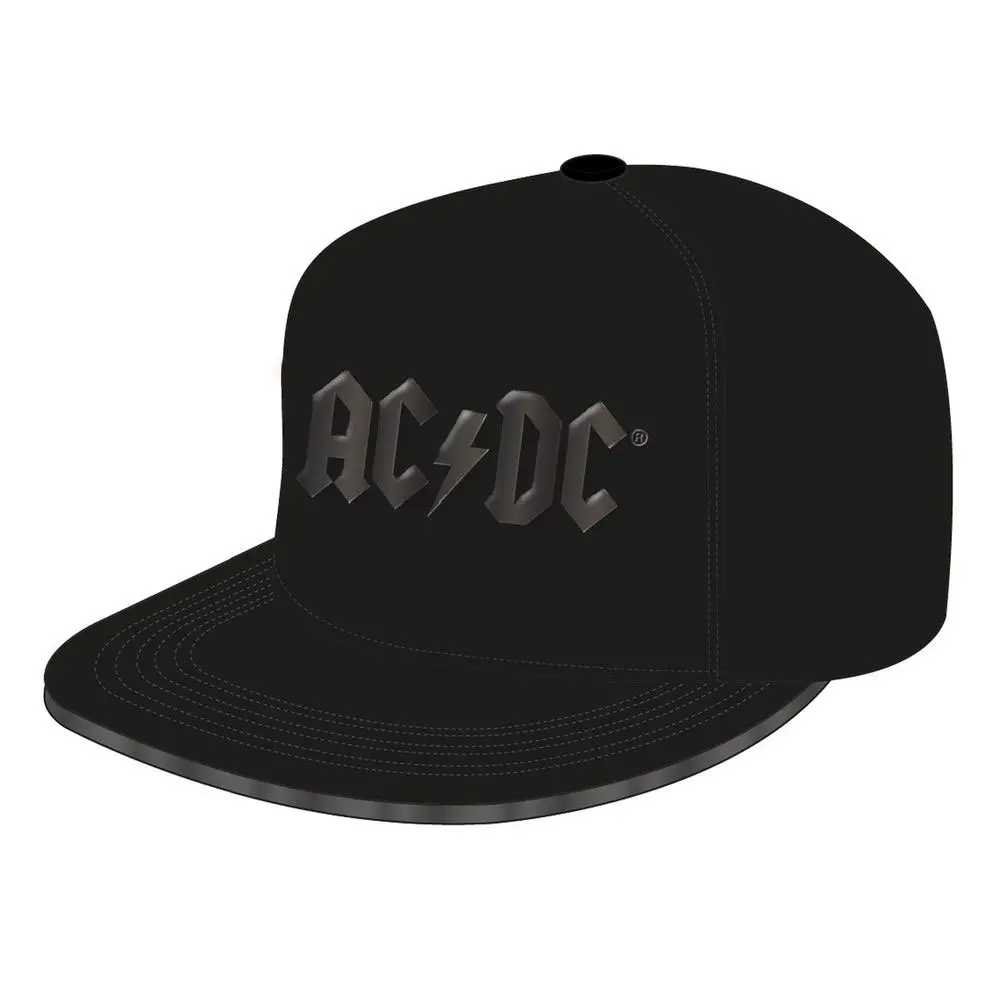 ACDC Snapback Czapka z błyszczącym czarnym logo zdjęcie produktu