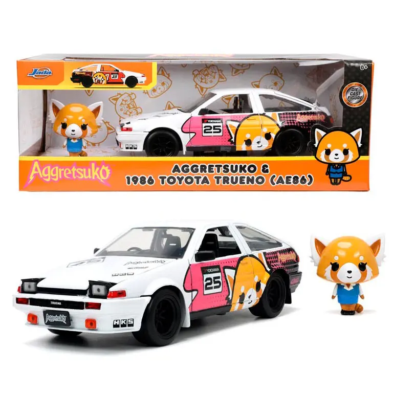 Aggretsuko 1986 Toyota Trueno samochód + figurka Retsuko 1:24 zdjęcie produktu