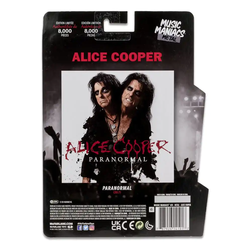 Figurka Akcji Alice Cooper Metal Music Maniacs Alice Cooper 15 cm zdjęcie produktu