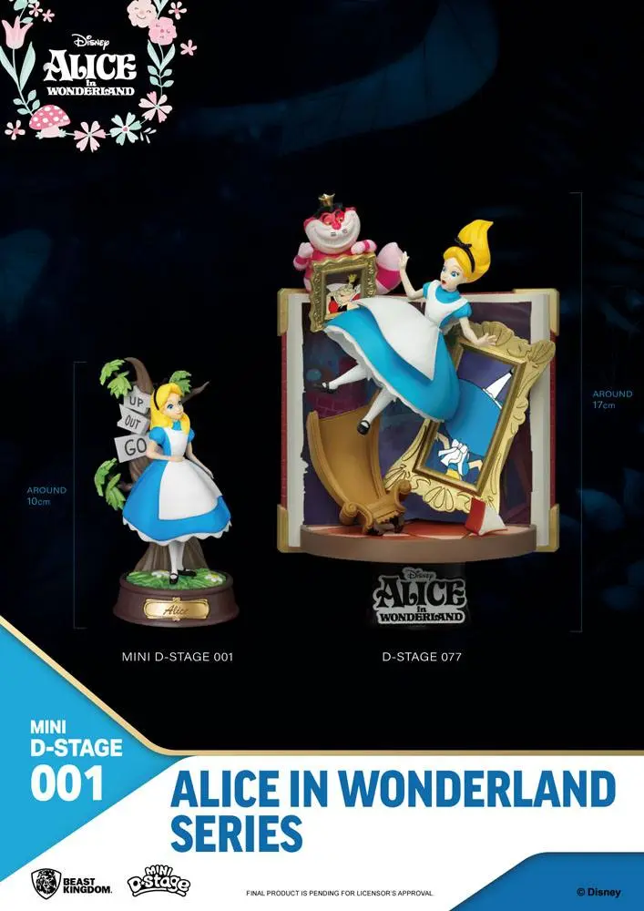 Alice in Wonderland Mini Diorama Stage Statues 6-pak 10 cm zdjęcie produktu