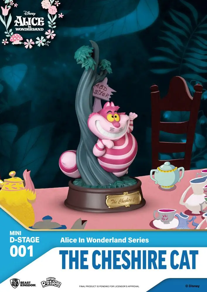Alice in Wonderland Mini Diorama Stage Figurka PVC The Cheshire Cat 10 cm zdjęcie produktu