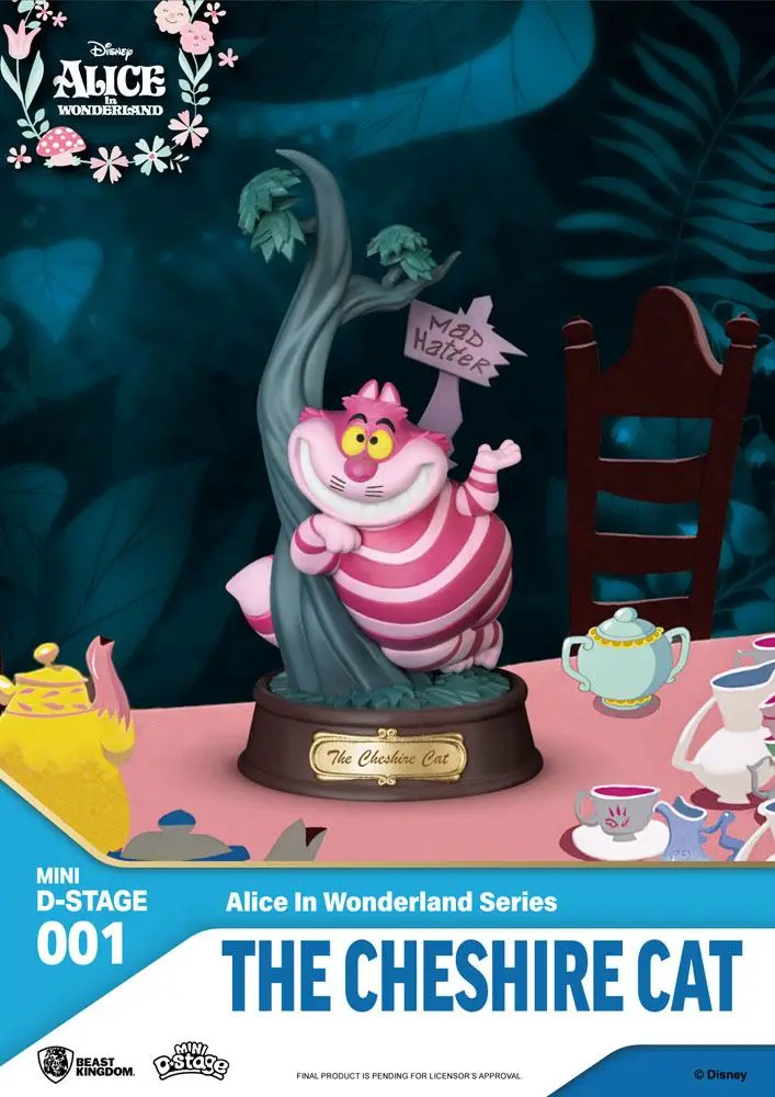 Alice in Wonderland Mini Diorama Stage Figurka PVC The Cheshire Cat 10 cm zdjęcie produktu