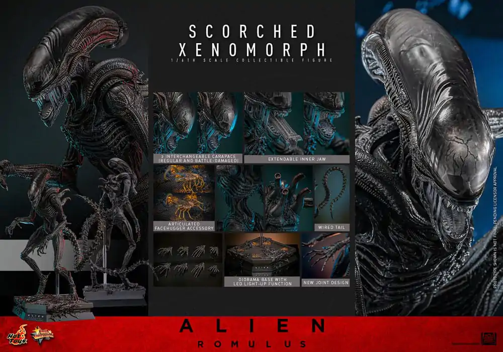 Alien: Romulus Movie Masterpiece Figurka Akcji 1/6 Scorched Xenomorph 44 cm zdjęcie produktu