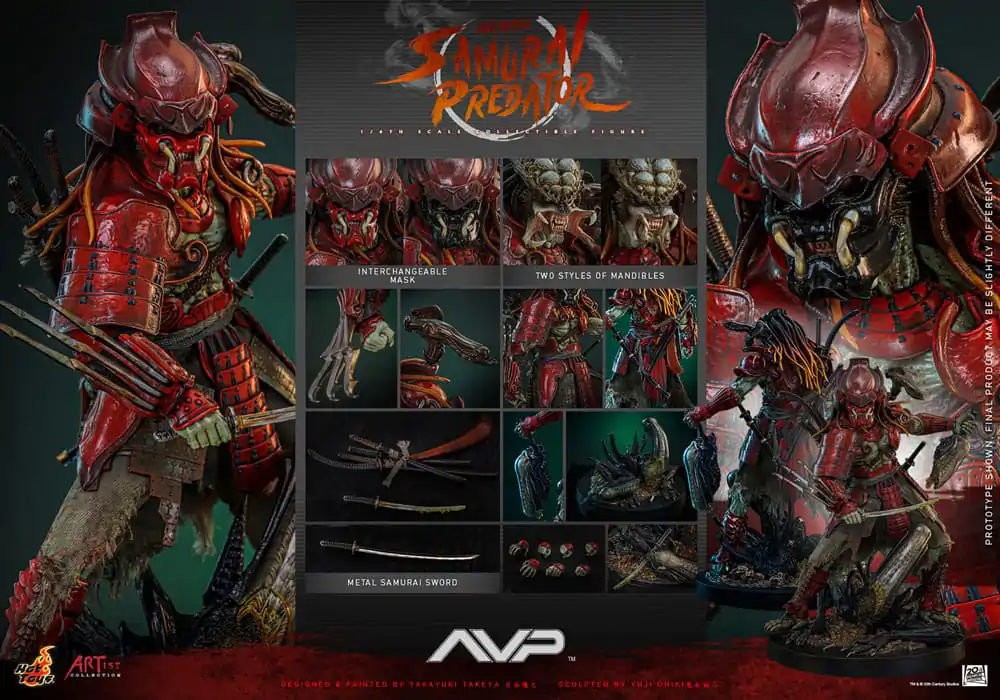 Alien vs. Predator Artist Collection Figurka Akcji 1/6 Akaoni Samurai Predator 35 cm zdjęcie produktu