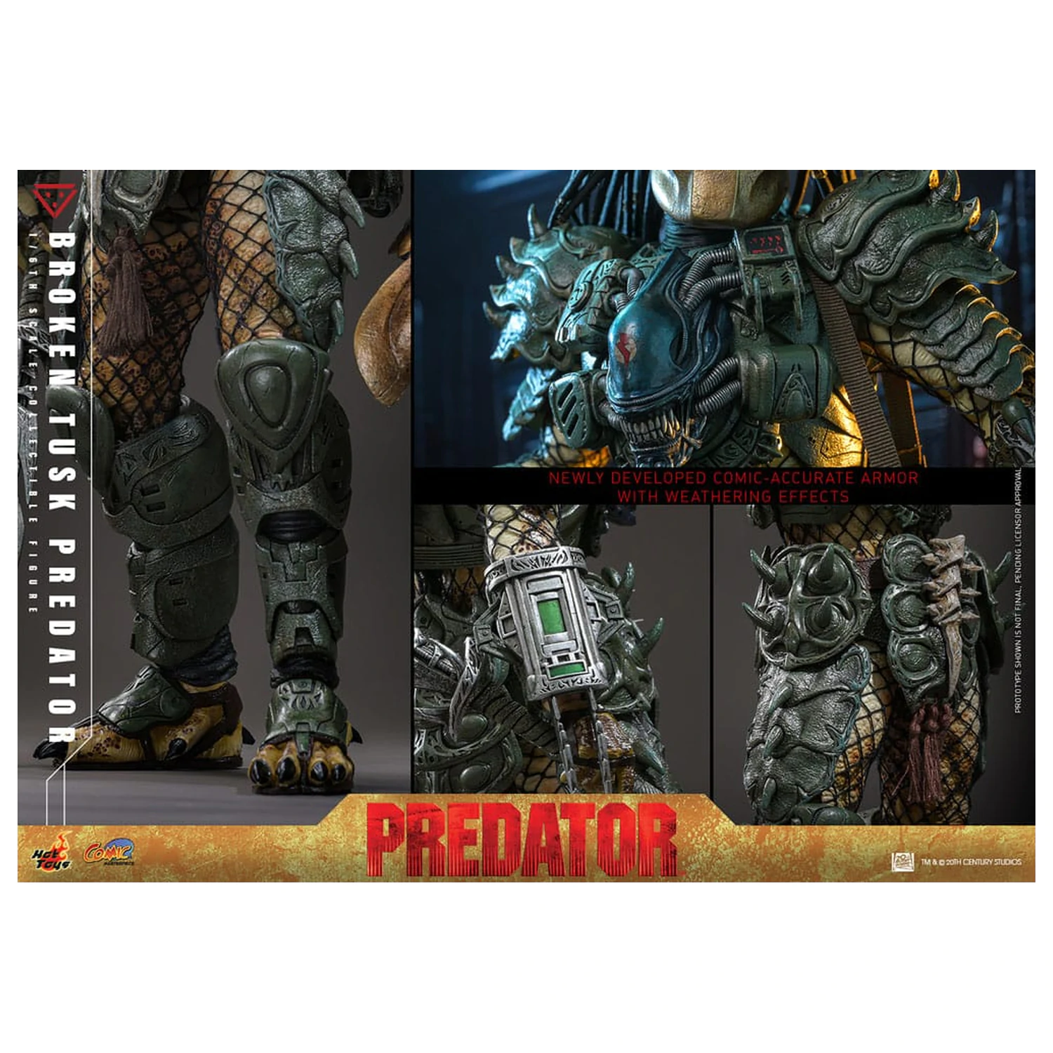 Alien vs. Predator Comic Masterpiece Figurka Akcji 1/6 Broken Tusk Predator 35 cm zdjęcie produktu