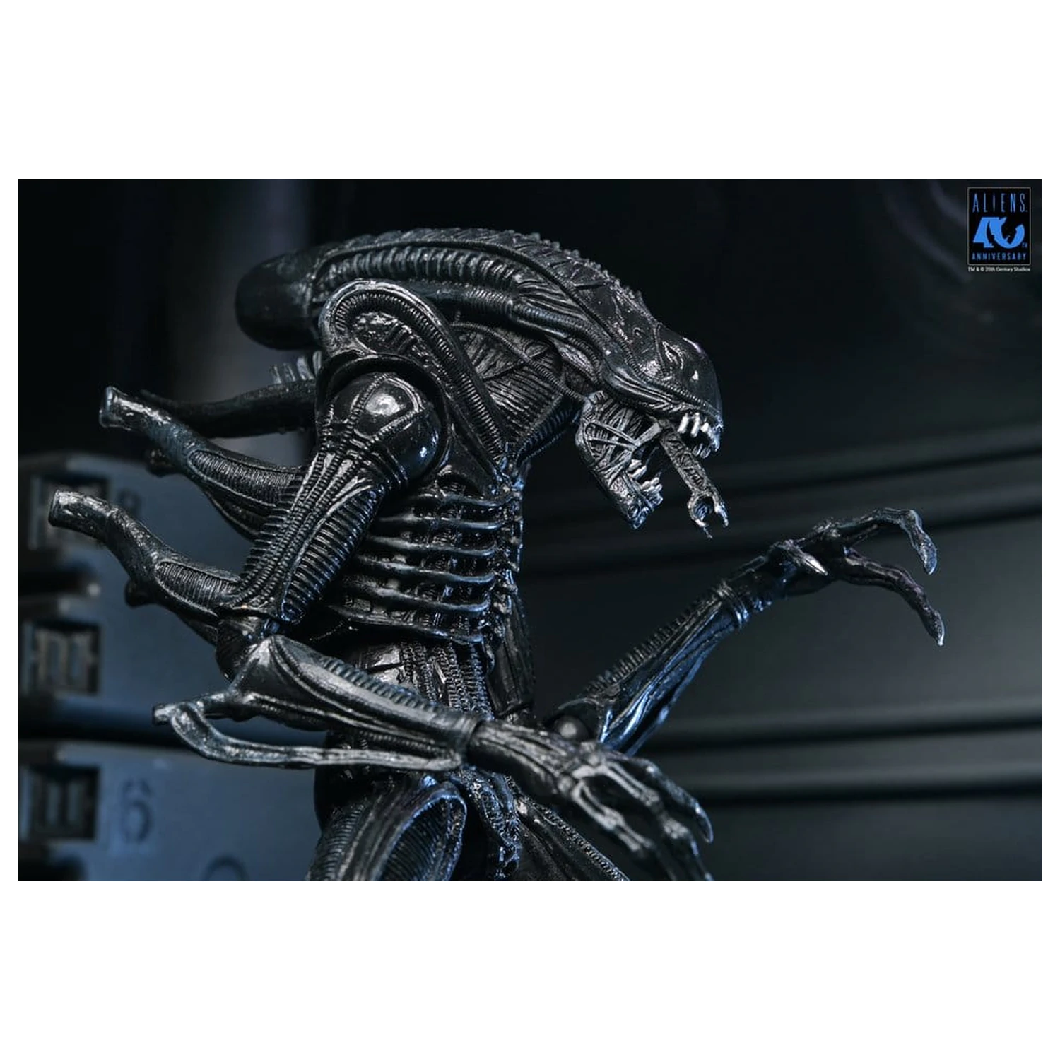 Aliens Ultimate Figurka akcji Warrior (1986) Xenomorph Black (40th Anniversary) 23 cm zdjęcie produktu