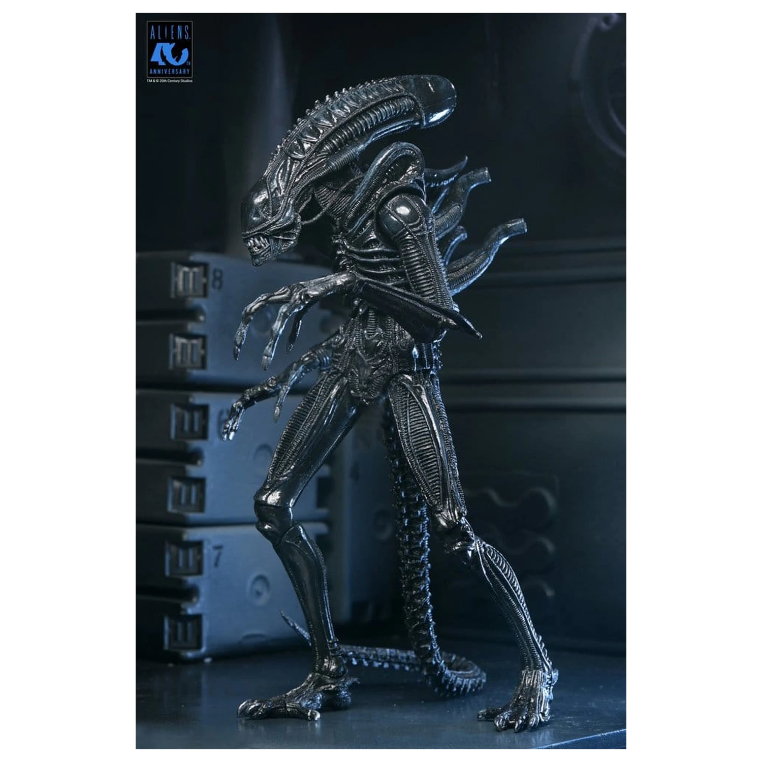 Aliens Ultimate Figurka akcji Warrior (1986) Xenomorph Black (40th Anniversary) 23 cm zdjęcie produktu