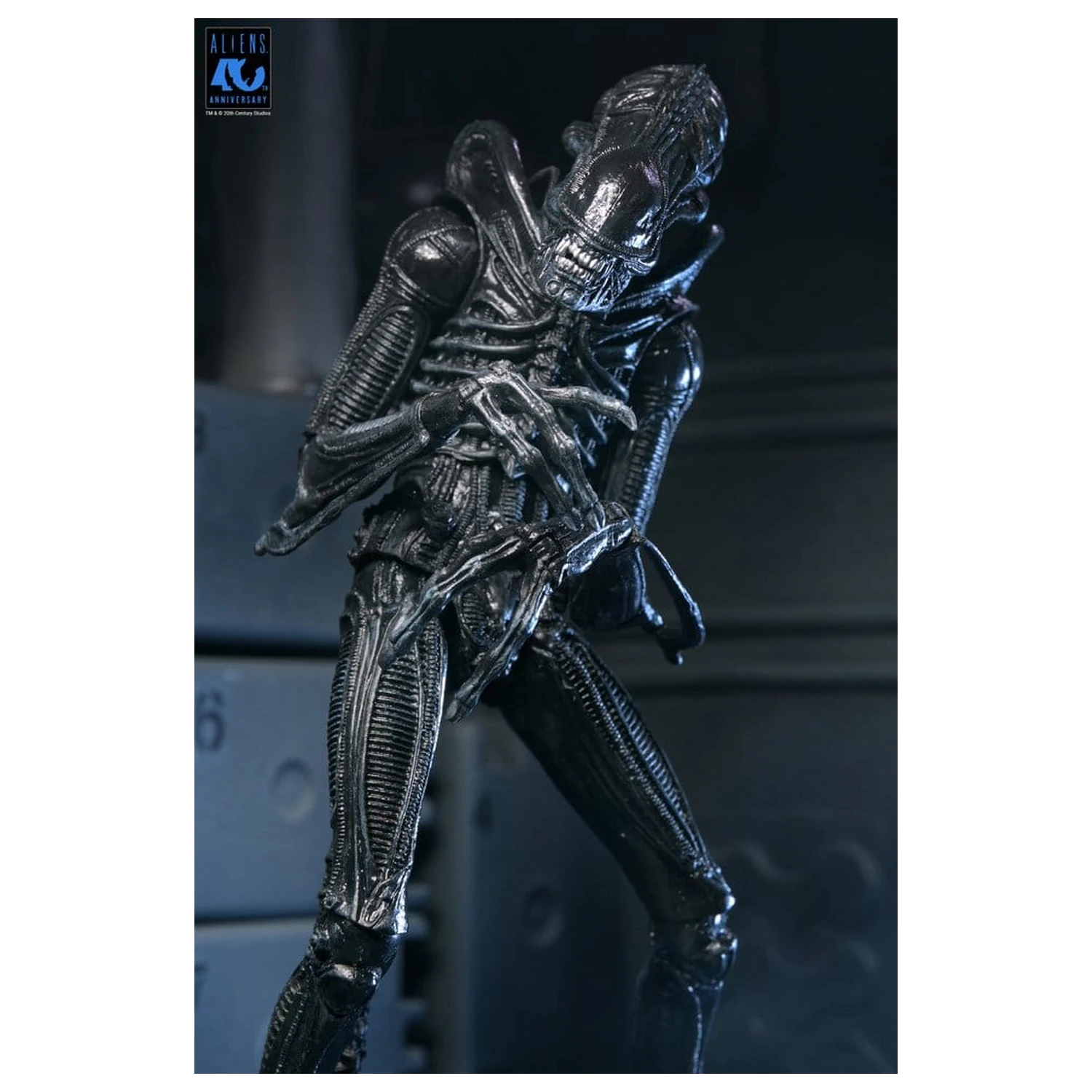 Aliens Ultimate Figurka akcji Warrior (1986) Xenomorph Black (40th Anniversary) 23 cm zdjęcie produktu
