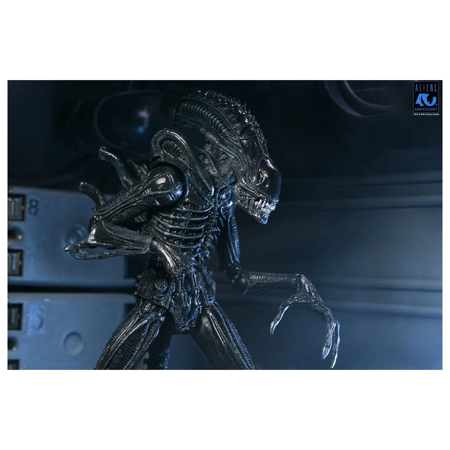 Aliens Ultimate Figurka akcji Warrior (1986) Xenomorph Black (40th Anniversary) 23 cm zdjęcie produktu