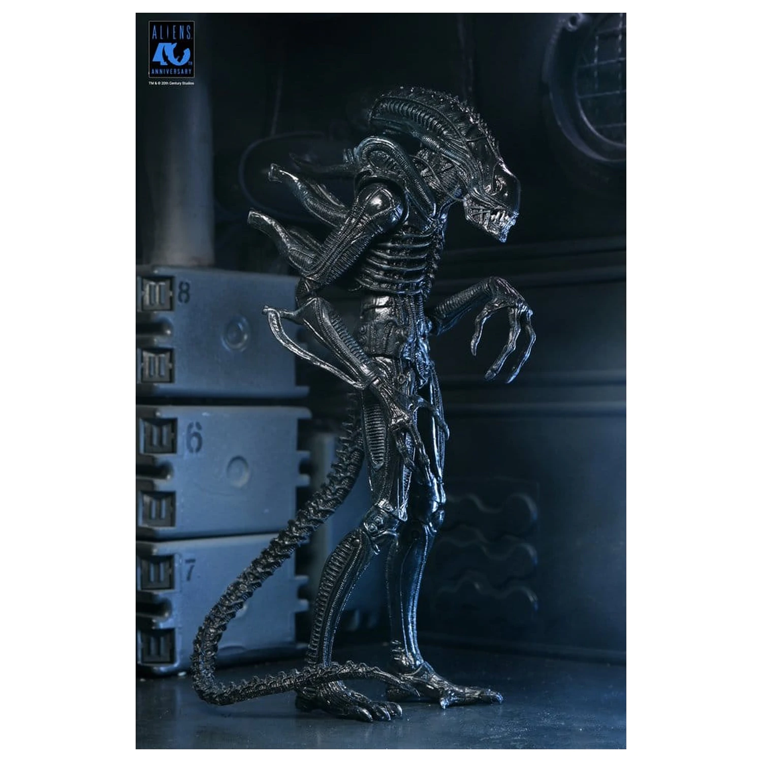 Aliens Ultimate Figurka akcji Warrior (1986) Xenomorph Black (40th Anniversary) 23 cm zdjęcie produktu
