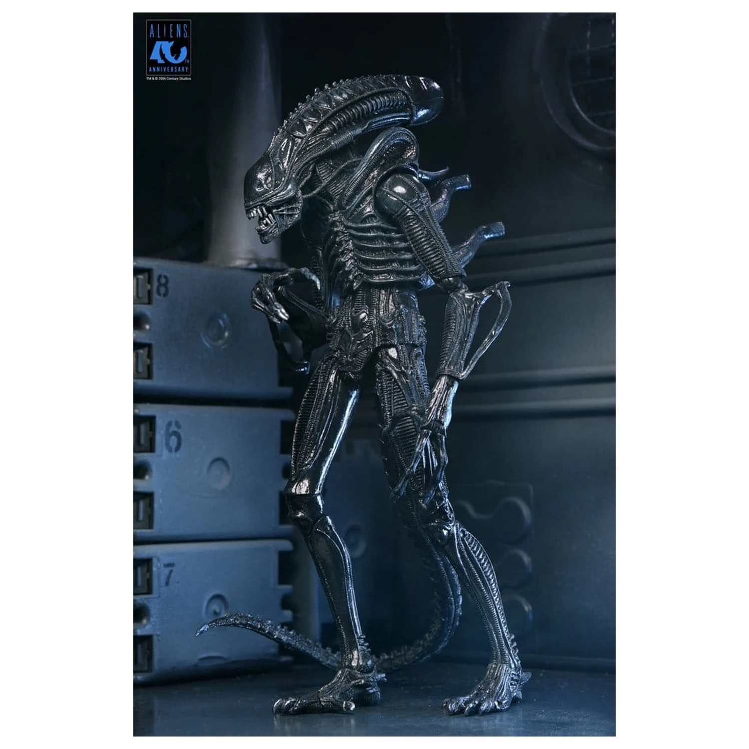 Aliens Ultimate Figurka akcji Warrior (1986) Xenomorph Black (40th Anniversary) 23 cm zdjęcie produktu