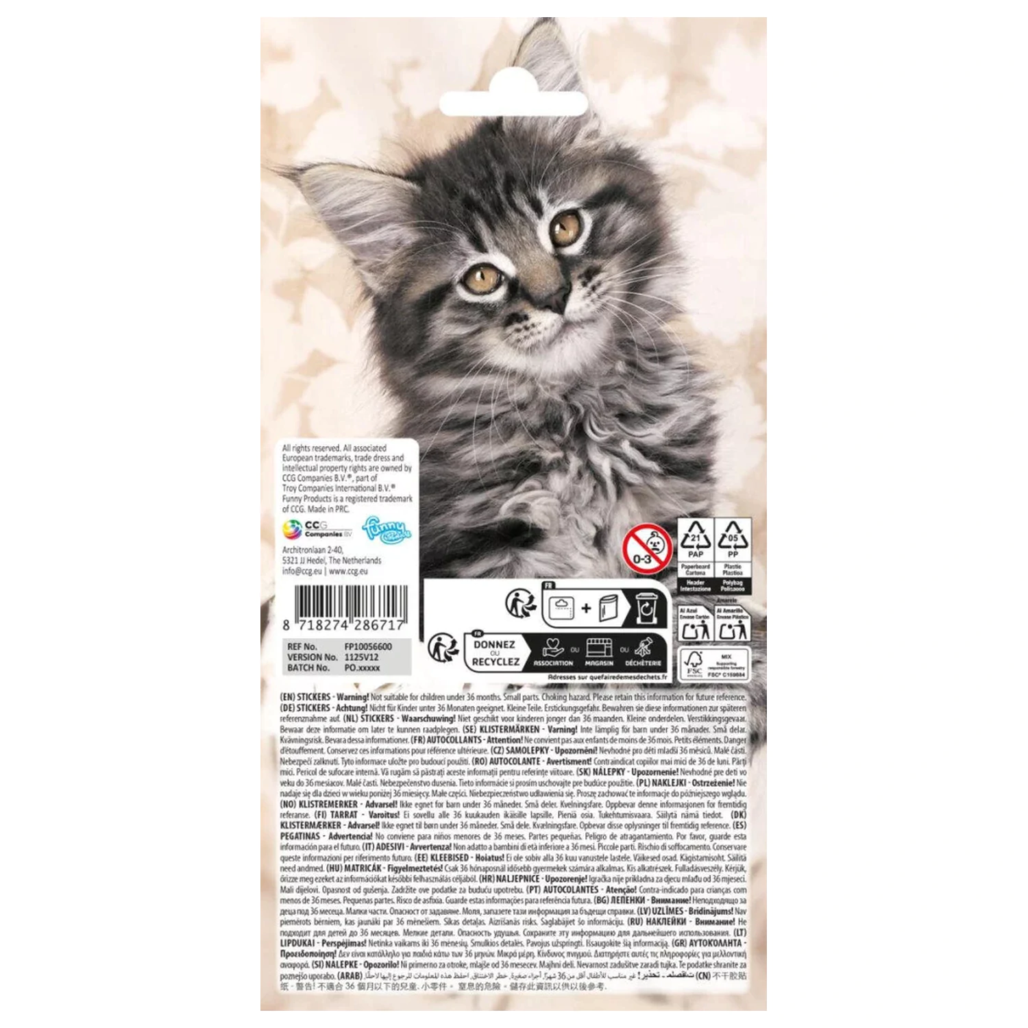 Animal Koty Naklejka zdjęcie produktu