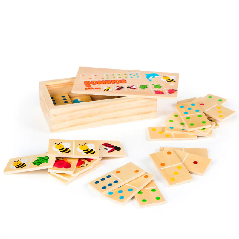 Drewniane domino zwierzęta 29 sztuk zdjęcie produktu