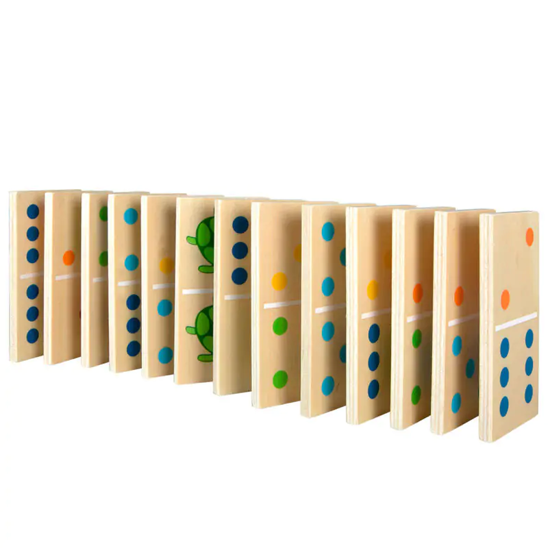 Drewniane domino zwierzęta 29 sztuk zdjęcie produktu