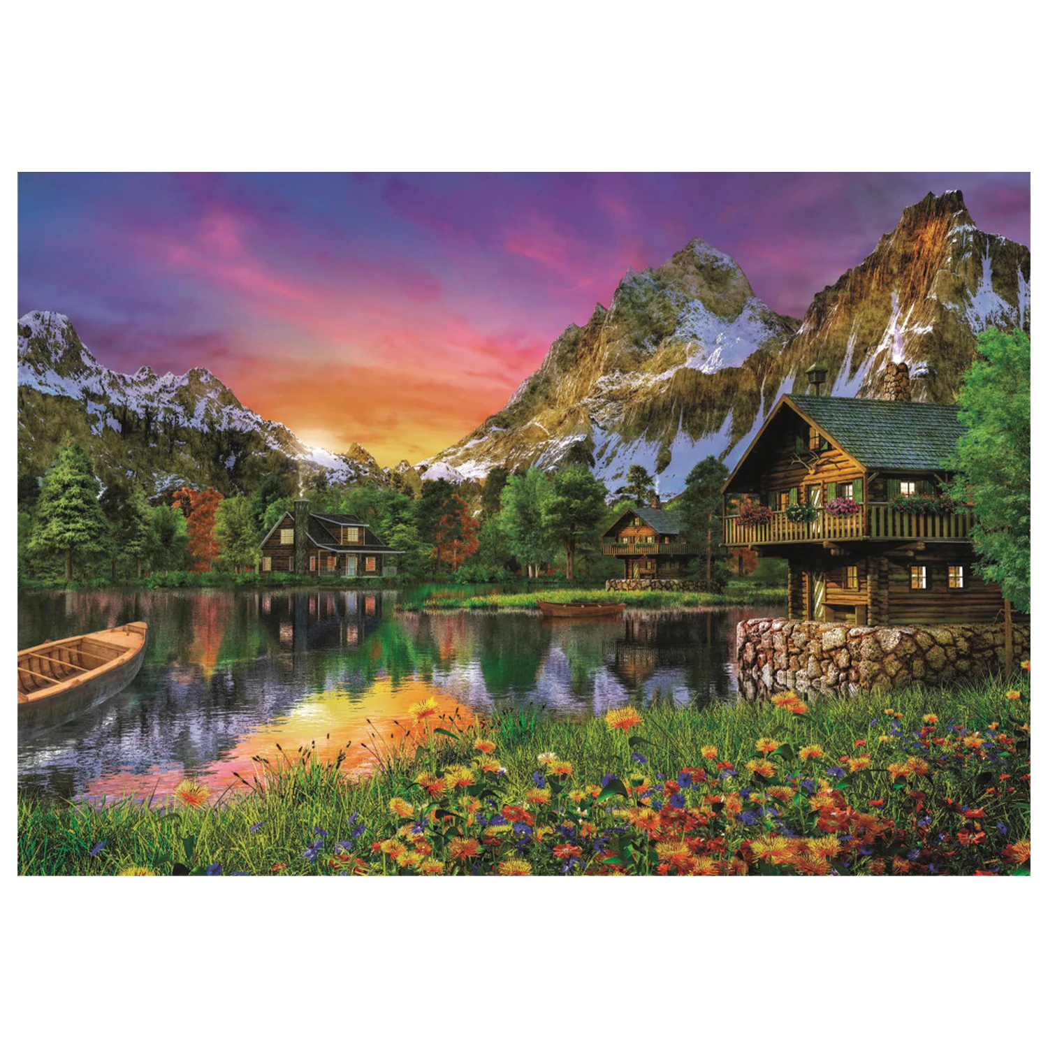Alps Lake 6000-częściowy puzzle zdjęcie produktu
