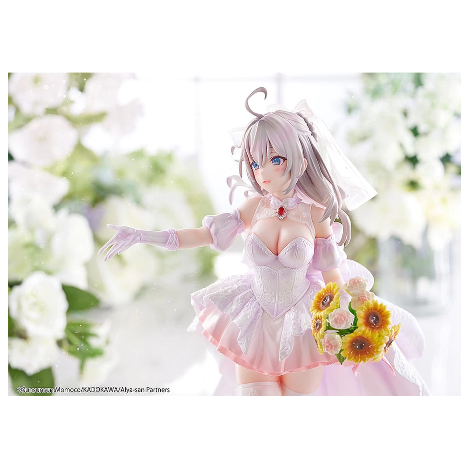 Alya Sometimes Hides Her Feelings in Russian Statue 1/7 Alisa Mikhailovna Kujou Wedding Dress Ver. 24 cm zdjęcie produktu