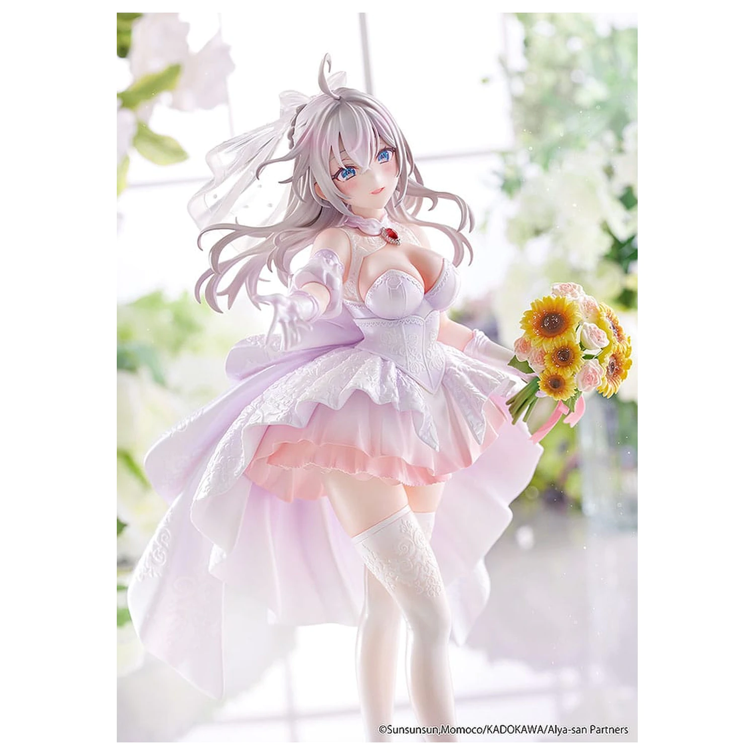 Alya Sometimes Hides Her Feelings in Russian Statue 1/7 Alisa Mikhailovna Kujou Wedding Dress Ver. 24 cm zdjęcie produktu