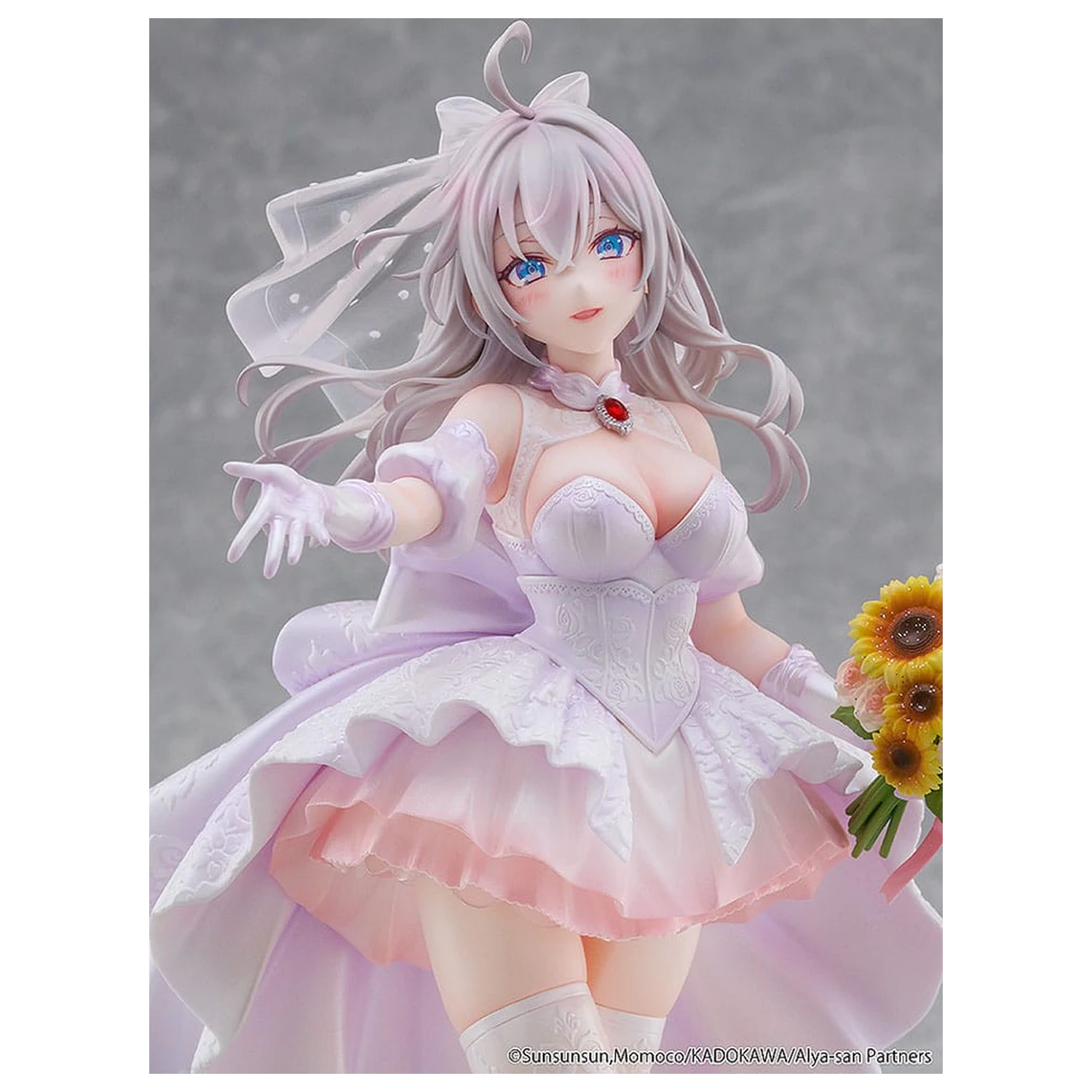 Alya Sometimes Hides Her Feelings in Russian Statue 1/7 Alisa Mikhailovna Kujou Wedding Dress Ver. 24 cm zdjęcie produktu