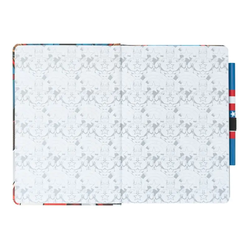 Marvel Captain America A5 premiumowy notes + długopis zdjęcie produktu