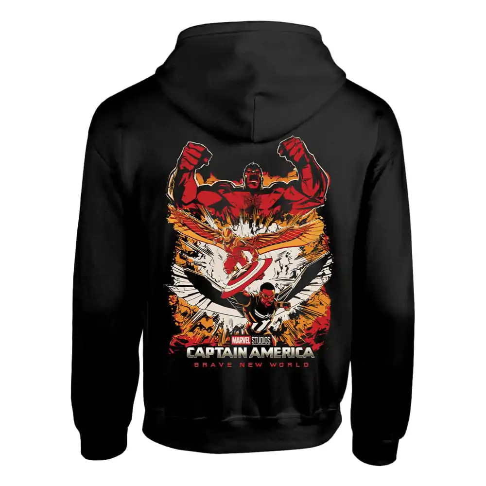 Bluza z kapturem Captain America Brave New World Crushed Shield zdjęcie produktu
