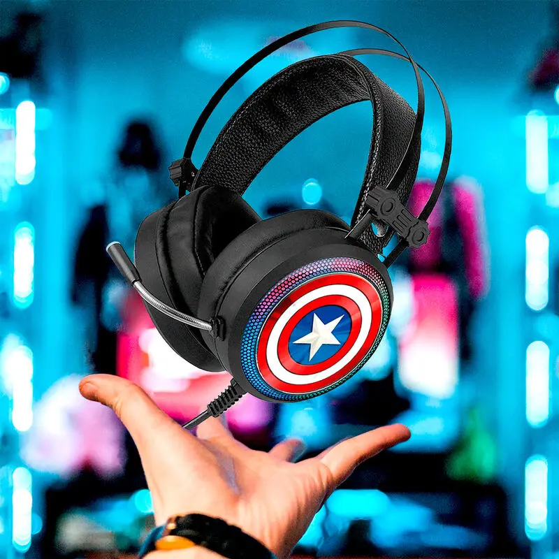 Marvel Captain America Słuchawki Gamingowe zdjęcie produktu