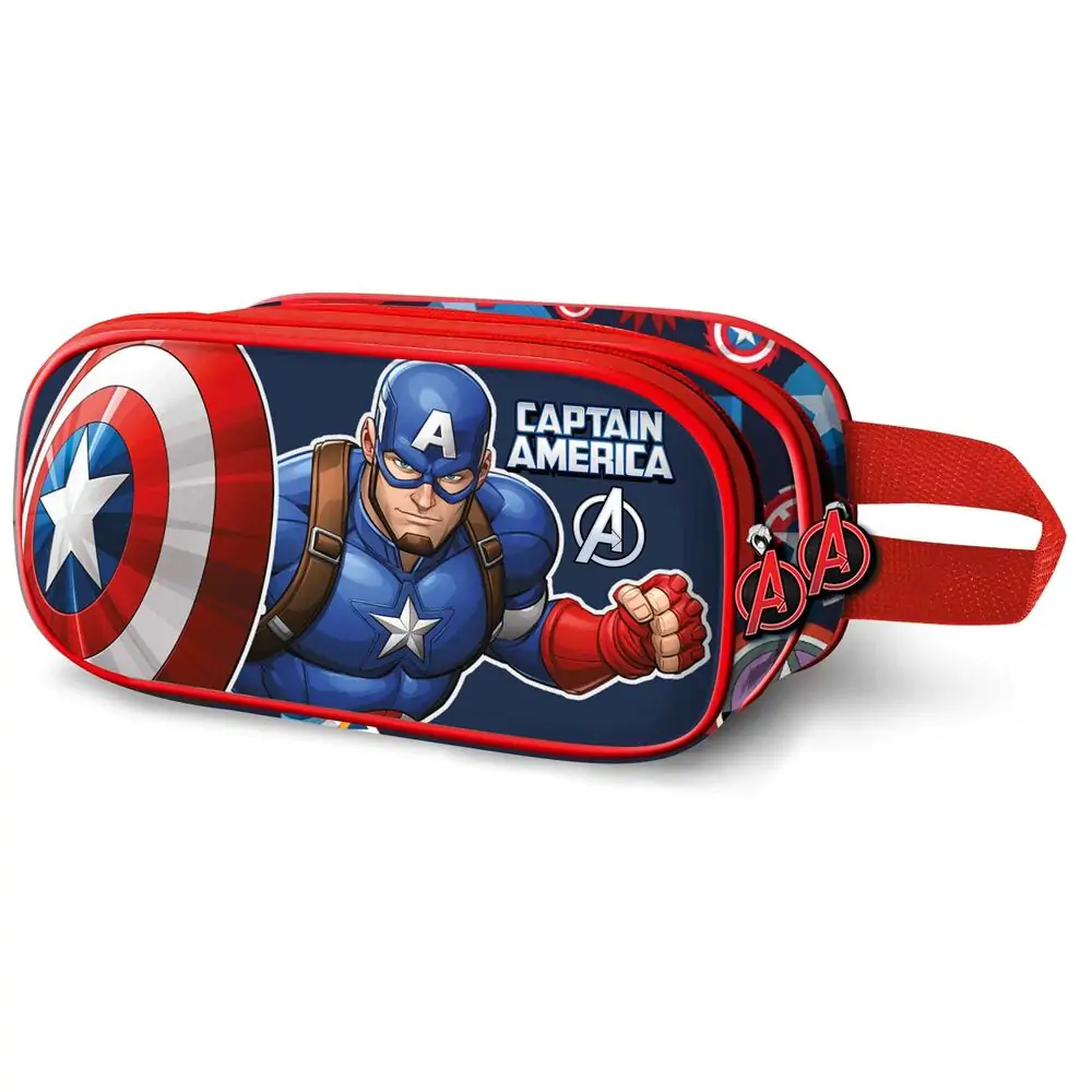 Marvel Kapitan Ameryka Patriot 3D podwójny piórnik zdjęcie produktu