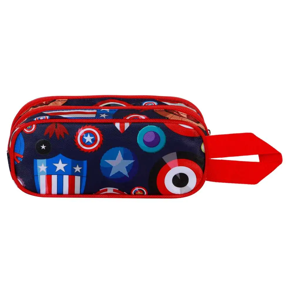 Marvel Kapitan Ameryka Patriot 3D podwójny piórnik zdjęcie produktu
