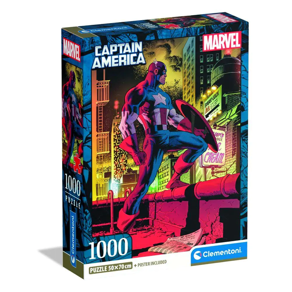 Marvel Captain America puzzle 1000 elementów zdjęcie produktu