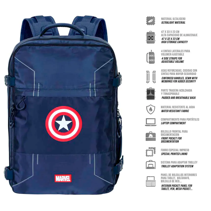 Plecak Marvel Kapitan Ameryka 49 cm zdjęcie produktu
