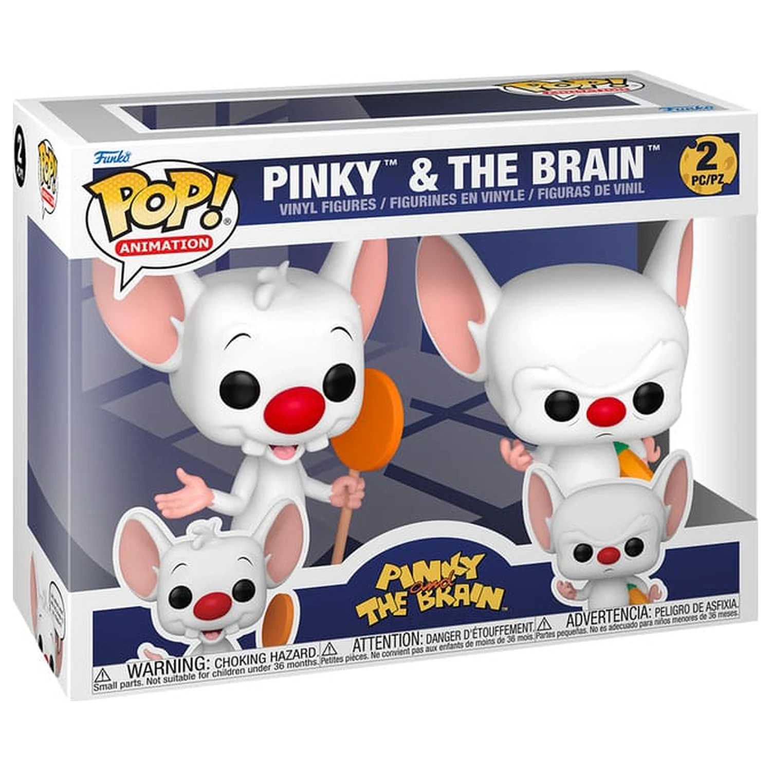 Animaniacs Funko POP! Television Figurki winylowe 2-pak Pinky i Mózg 9 cm zdjęcie produktu