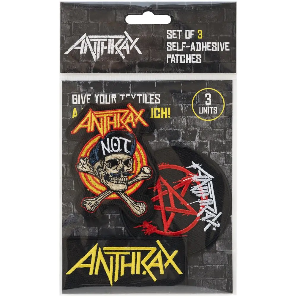 Anthrax 3 szt. Zestaw Naszywek zdjęcie produktu