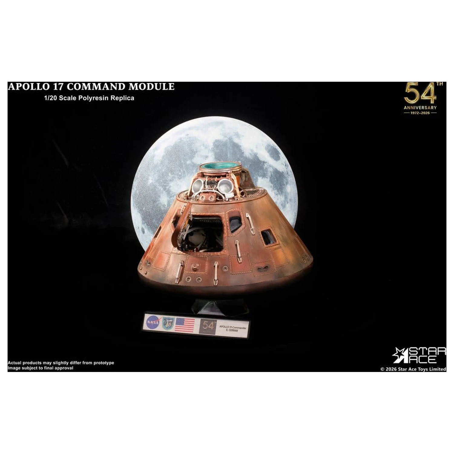 Apollo 17 Replika 1/20 modułu dowodzenia 20 cm zdjęcie produktu
