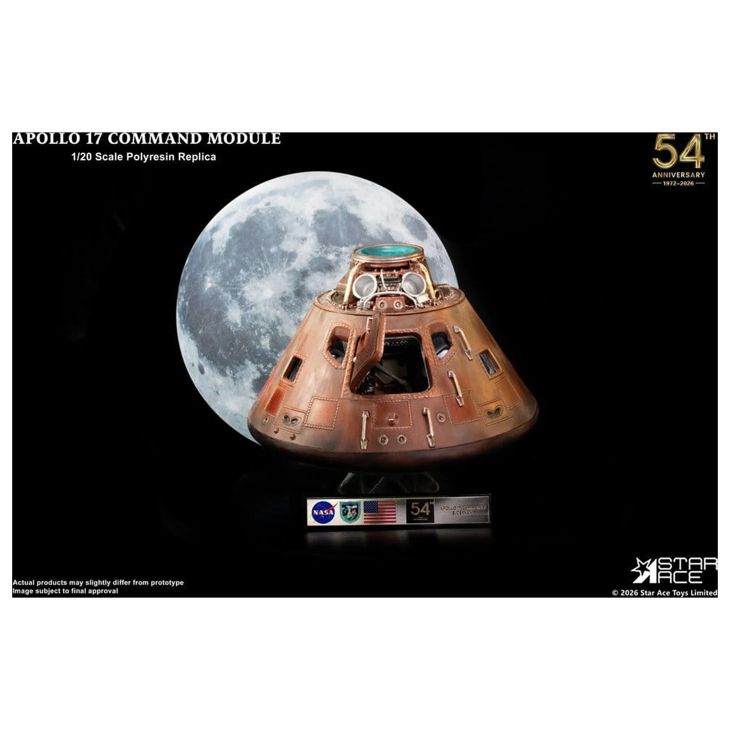 Apollo 17 Replika 1/20 modułu dowodzenia 20 cm zdjęcie produktu
