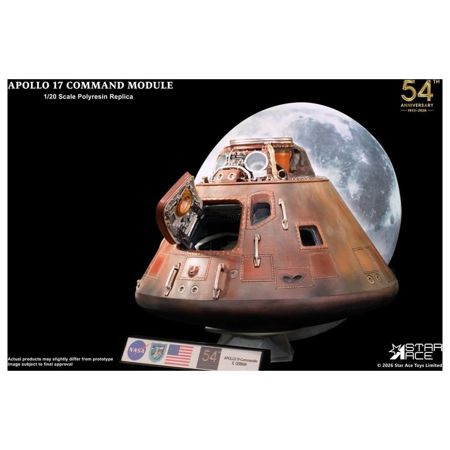Apollo 17 Replika 1/20 modułu dowodzenia 20 cm zdjęcie produktu