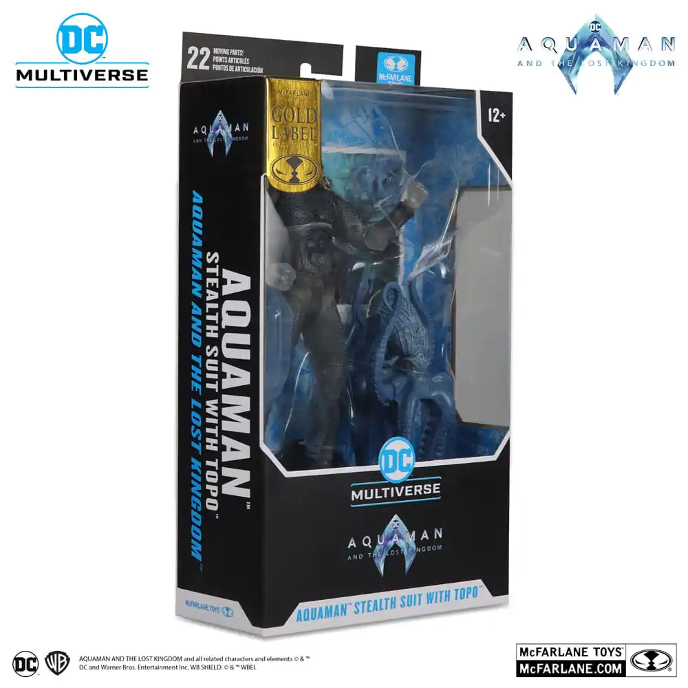 Aquaman i Zaginione Królestwo DC Multiverse Figurka Akcji Aquaman (Stealth Suit with Topo) (Gold Label) 18 cm zdjęcie produktu