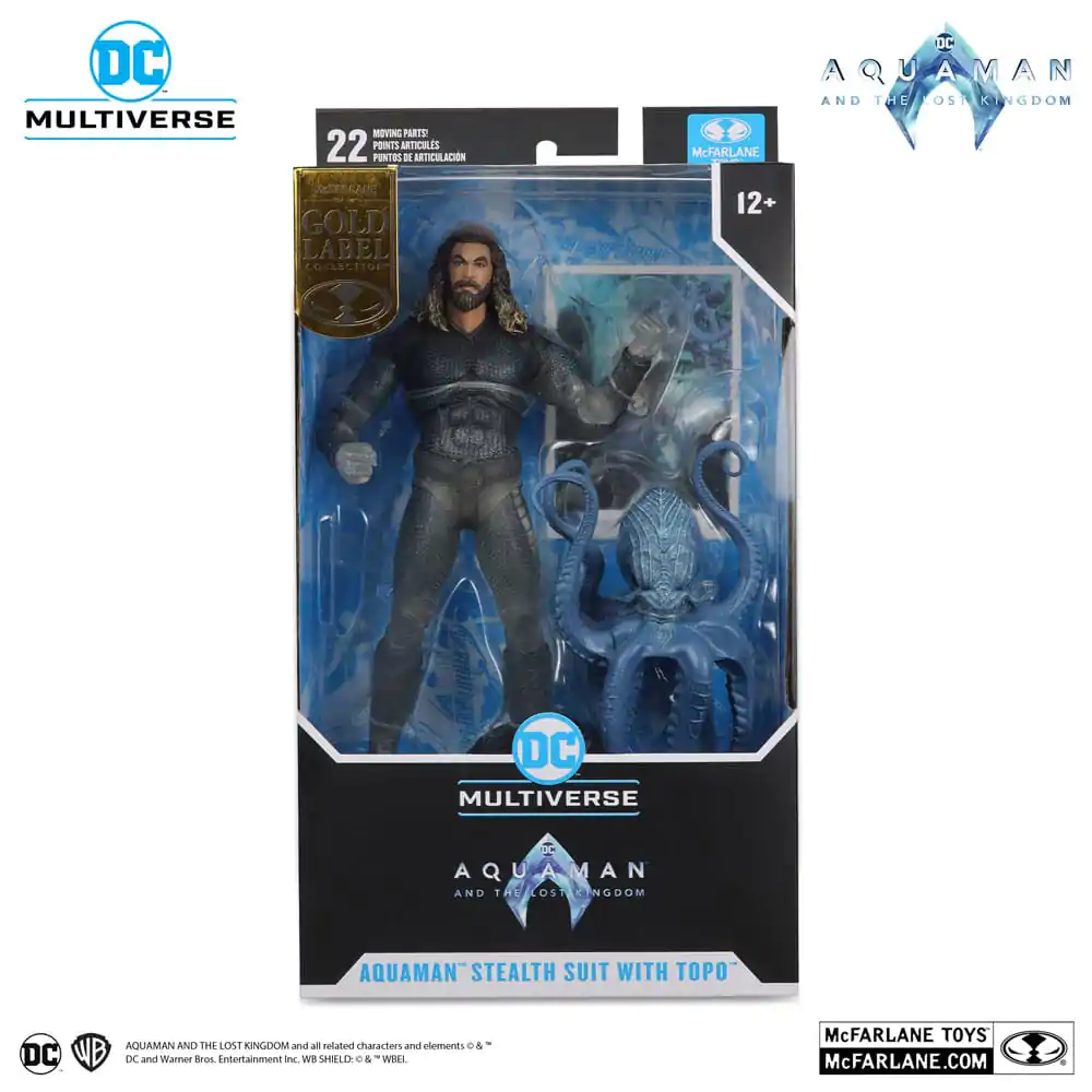 Aquaman i Zaginione Królestwo DC Multiverse Figurka Akcji Aquaman (Stealth Suit with Topo) (Gold Label) 18 cm zdjęcie produktu