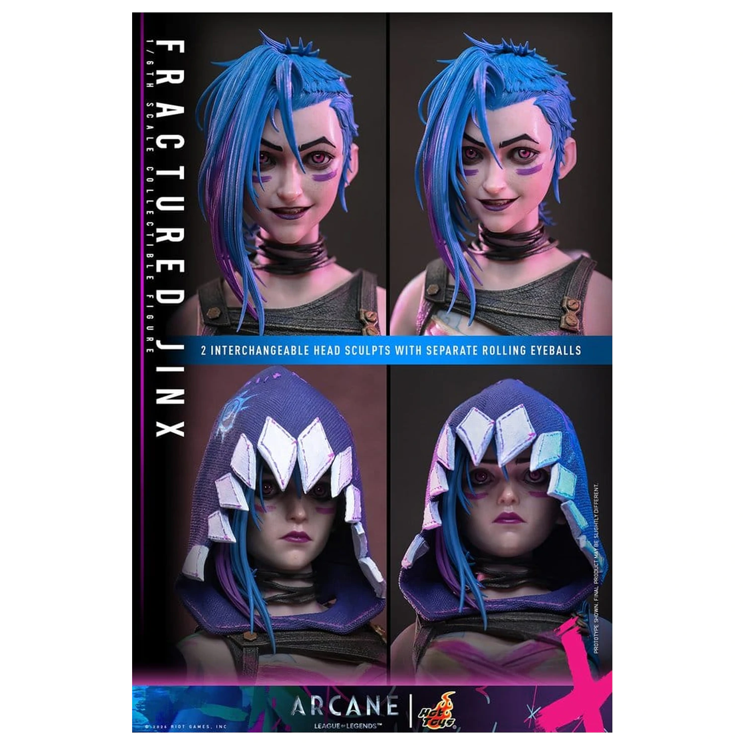 Arcane Action Figure 1/6 Fractured Jinx 28 cm zdjęcie produktu