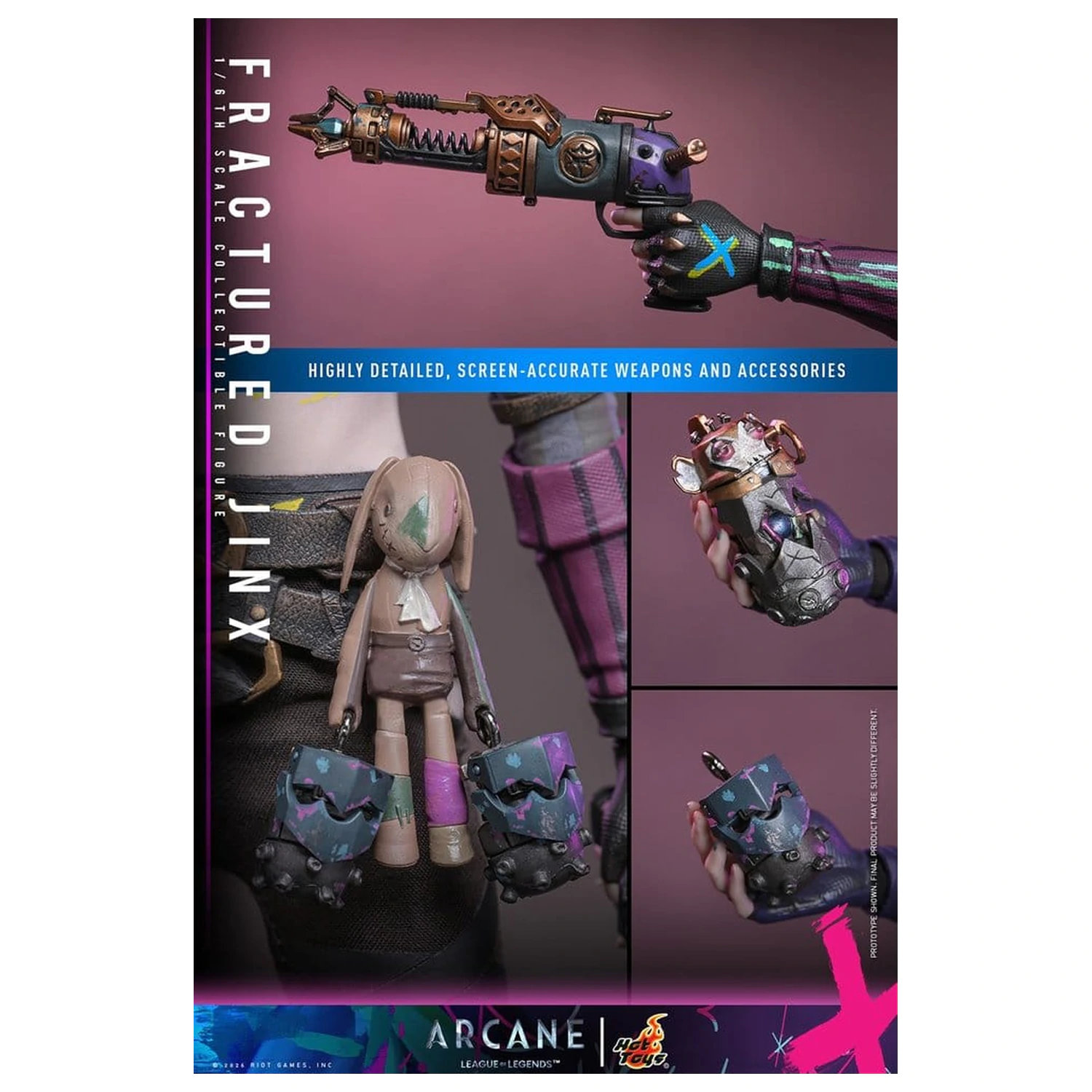 Arcane Action Figure 1/6 Fractured Jinx 28 cm zdjęcie produktu