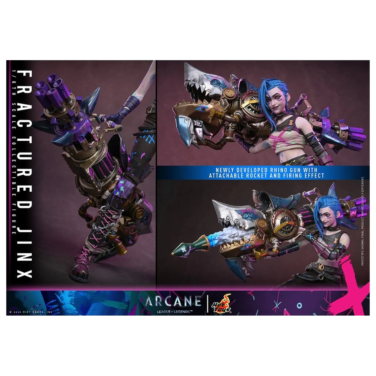 Arcane Action Figure 1/6 Fractured Jinx 28 cm zdjęcie produktu