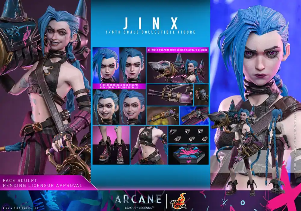 Figurka kolekcjonerska Arcane 1/6 Jinx 27 cm zdjęcie produktu