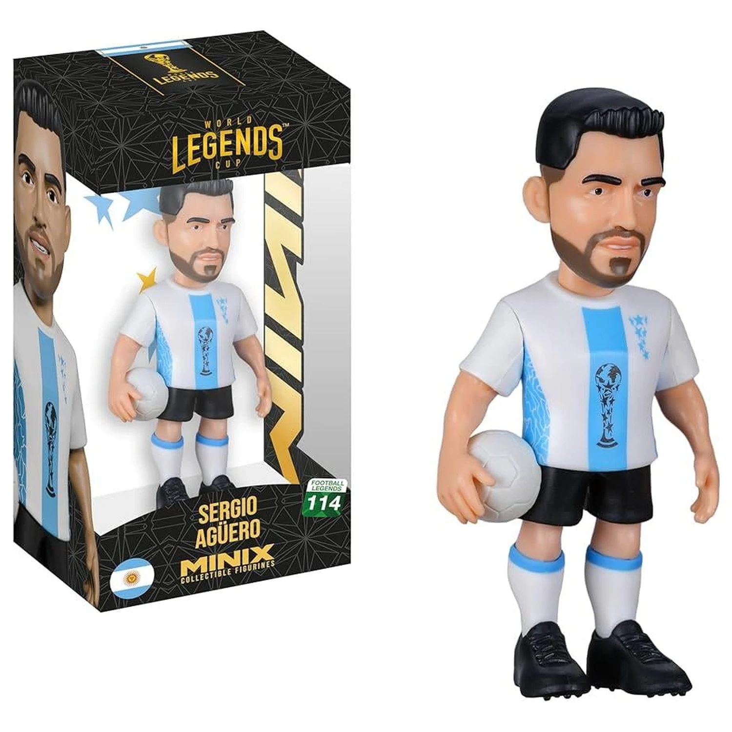 ARGENTINA Agüero Figurka Minix World Legends Cup 12cm zdjęcie produktu